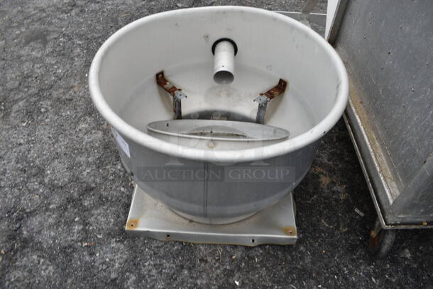 Metal Commercial Mushroom Exhaust Fan Shell. 24x24x17