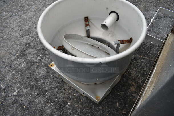 Metal Commercial Mushroom Exhaust Fan Shell. 24x24x17 - Image 3 of 4