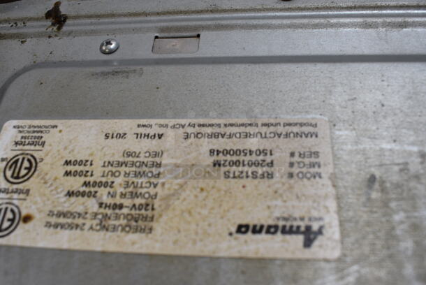 Amana Model RFS12TS Countertop Metal Commercial Microwave Oven. 120 Volts, 1 Phase. 21.5x18x14 - Image 6 of 7
