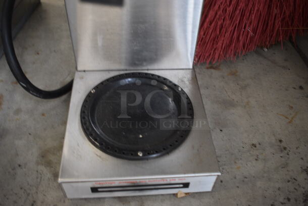 NICE! Bunn Model S Stainless Steel Commercial Countertop 3 Burner Coffee Machine w/ Poly Brew Basket. 120 Volts, 1 Phase. 8x18x21.5 - Image 3 of 7