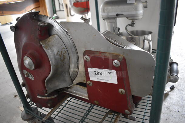 US Slicing Machine Model GB Metal Commercial Countertop Meat Slicer. 110 Volts, 1 Phase. 26x18x18. Tested and Working! - Image 2 of 7