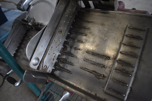 US Slicing Machine Model GB Metal Commercial Countertop Meat Slicer. 110 Volts, 1 Phase. 26x18x18. Tested and Working! - Image 6 of 7