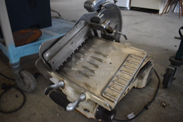 US Slicing Machine Metal Commercial Countertop Meat Slicer. 110 Volts, 1 Phase. 26x18x18. Tested and Working! - Image 2 of 8