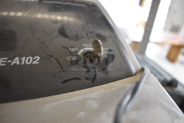 Sharp Model XE-A102 Countertop Cash Register w/ Keys! 13x14x9 - Image 6 of 8