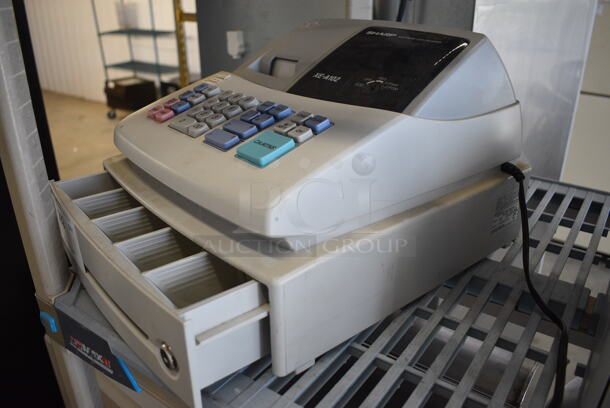 Sharp Model XE-A102 Countertop Cash Register. 13x14x9 - Image 2 of 7