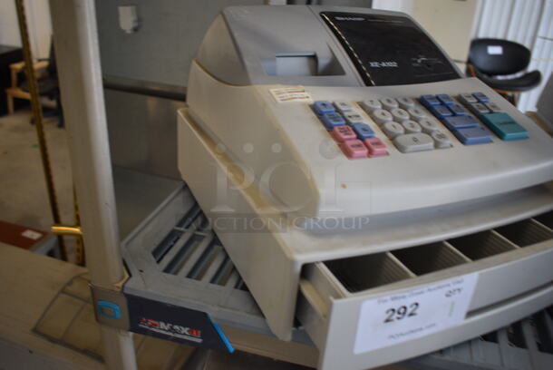 Sharp Model XE-A102 Countertop Cash Register. 13x14x9 - Image 3 of 7
