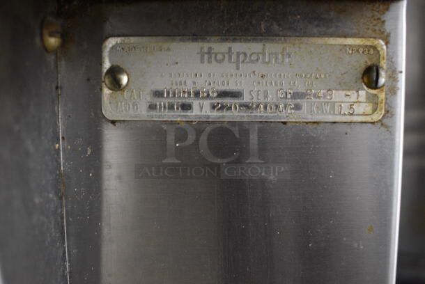 NICE! Hotpoint Model HF6 Stainless Steel Commercial Countertop Food Warmer w/ Dome Lid. 220-240 Volts. 14.5x25x22 - Image 7 of 8