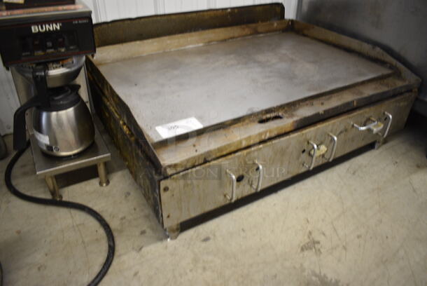 NICE! Metal Commercial Countertop Gas Powered Flat Top Griddle. 36x27x5.5 - Image 2 of 6