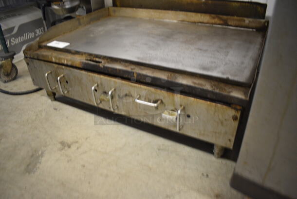 NICE! Metal Commercial Countertop Gas Powered Flat Top Griddle. 36x27x5.5 - Image 3 of 6