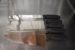 5 SHARPENED Metal Chef Knives. 15". 5 Times Your Bid!