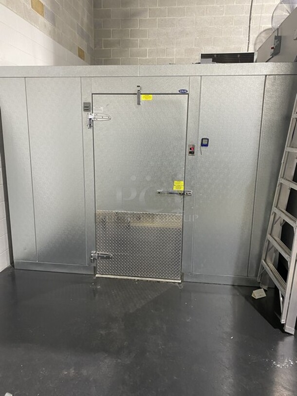 AMAZING! LATE MODEL 2018 Norlake 10 X 10 Walk In Freezer! With Floor! With Compressor! Model KVDP36X78 Serial 18110057! Working When Removed! Please Call Or Text 646-245-6779 For Video! - Image 1 of 12