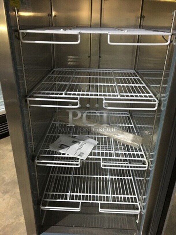 NEW IN THE BOX! KOOL IT One Door Reach In Cooler Merchandiser! Model KB27R! ON Commercial Casters!  - Image 7 of 7