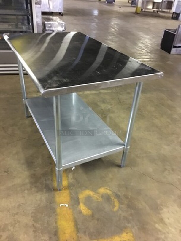 GORGEOUS! All Stainless Steel Work/Prep Table! With Underneath Storage Space! On Legs! - Image 2 of 6