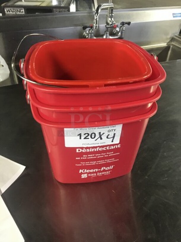 Cleaning/Sanitizing Buckets! 4 X Your Bid!