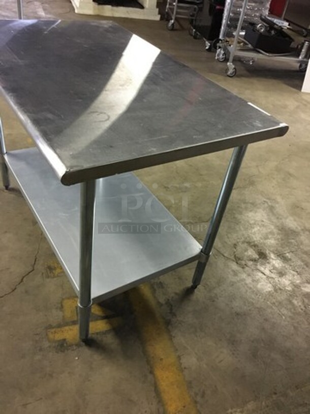 GORGEOUS! All Stainless Steel Work/Prep Table! With Underneath Storage Space! On Legs! - Image 3 of 6