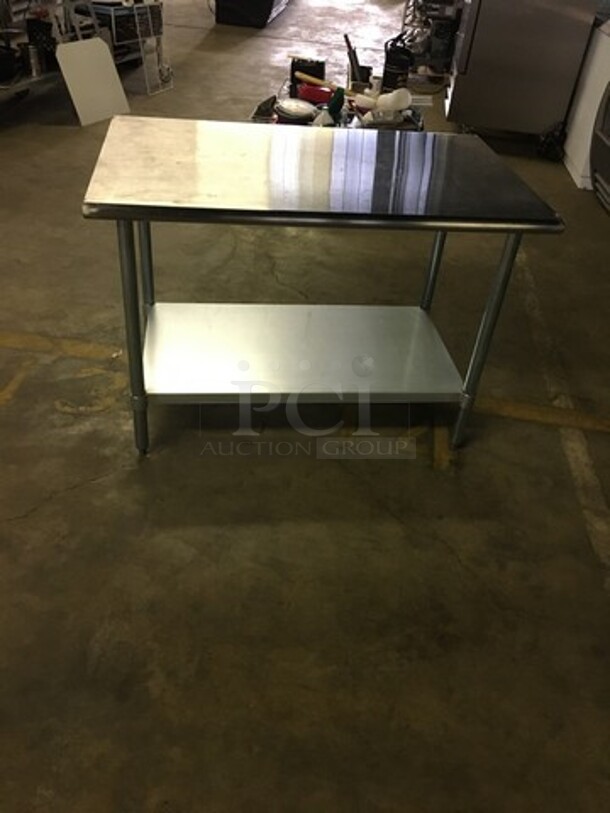 GORGEOUS! All Stainless Steel Work/Prep Table! With Underneath Storage Space! On Legs! - Image 4 of 6