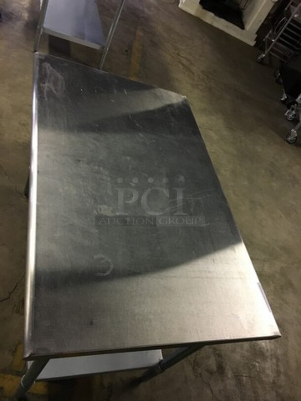 GORGEOUS! All Stainless Steel Work/Prep Table! With Underneath Storage Space! On Legs! - Image 5 of 6