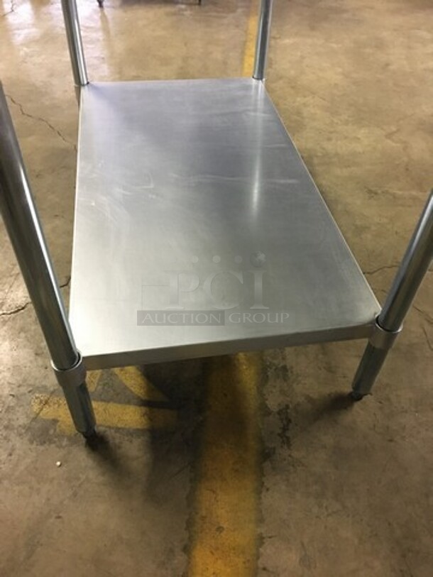 GORGEOUS! All Stainless Steel Work/Prep Table! With Underneath Storage Space! On Legs! - Image 6 of 6