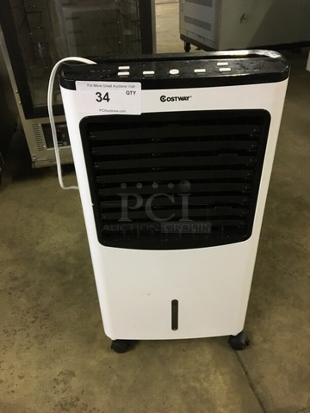 NICE! Costway Portable Air Cooler! Model EP23665! 110/120V! On Casters! Working When Removed!