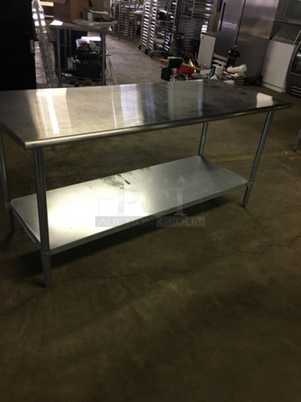 BEAUTIFUL! Royal Work/Prep Table! With Underneath Storage Space! All Stainless Steel! On Legs! - Image 4 of 6