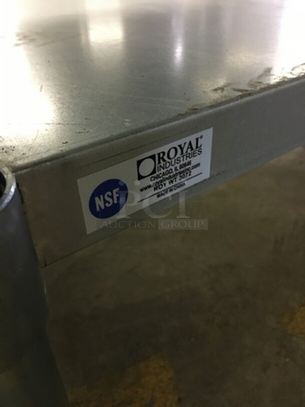 BEAUTIFUL! Royal Work/Prep Table! With Underneath Storage Space! All Stainless Steel! On Legs! - Image 6 of 6