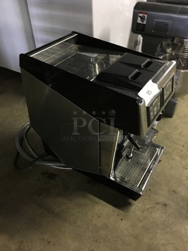 WOW! LATE MODEL! UNIC  Pony Edition Commercial Countertop Espresso Machine! With Steam Wand! All Stainless Steel! Working When Removed! 1 Phase!  - Image 3 of 9