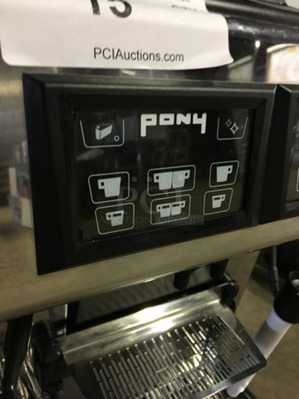 WOW! LATE MODEL! UNIC  Pony Edition Commercial Countertop Espresso Machine! With Steam Wand! All Stainless Steel! Working When Removed! 1 Phase!  - Image 7 of 9