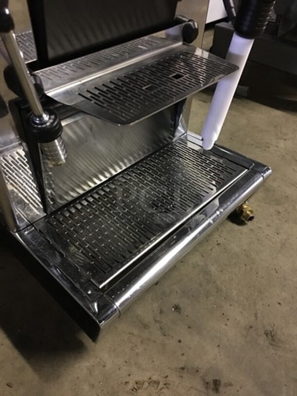 WOW! LATE MODEL! UNIC  Pony Edition Commercial Countertop Espresso Machine! With Steam Wand! All Stainless Steel! Working When Removed! 1 Phase!  - Image 8 of 9