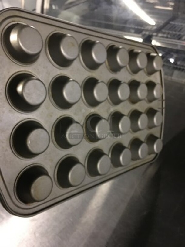 Metal 24 Hole Cupcake/Muffin Baking Pans! 2 X Your Bid! - Image 2 of 4