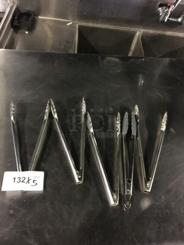 All Stainless Steel Tongs! 5 X Your Bid! - Image 1 of 4