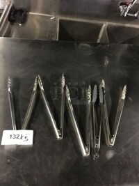 All Stainless Steel Tongs! 5 X Your Bid!
