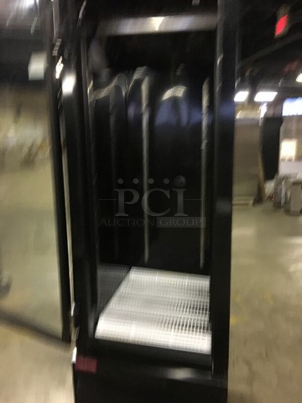 FABULOUS! LATE MODEL 2018! McCray Commercial Single Door Reach In Freezer Merchandiser! With Poly Coated Racks! Model GF19BMBLHFFLED Serial 184630210! 115/208/230V 1Phase! On Commercial Casters! Working When Removed! - Image 5 of 9