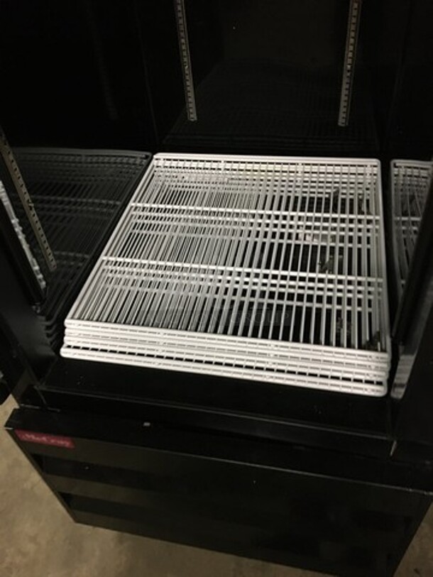 FABULOUS! LATE MODEL 2018! McCray Commercial Single Door Reach In Freezer Merchandiser! With Poly Coated Racks! Model GF19BMBLHFFLED Serial 184630210! 115/208/230V 1Phase! On Commercial Casters! Working When Removed! - Image 6 of 9