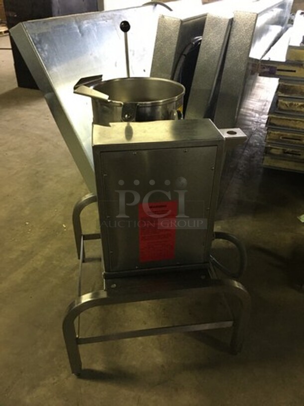 GREAT! LATE MODEL Groen Commercial Electric Powered Tilting Kettle! With Table Base! All Stainless Steel! Model TDB20 Serial 80402! 208V 3Phase! On Legs! Working When Removed! - Image 3 of 11