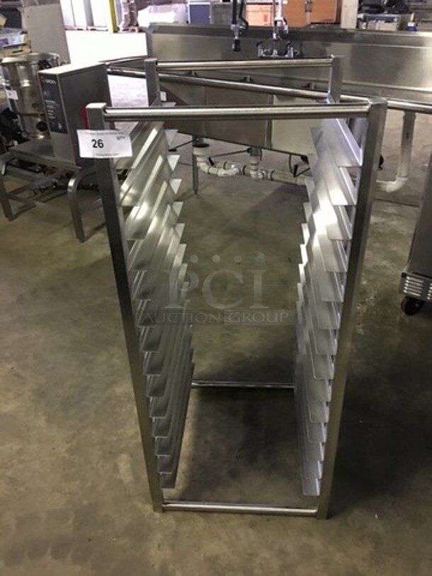 NEW! OUT OF THE BOX! All Stainless Steel Pan Rack!