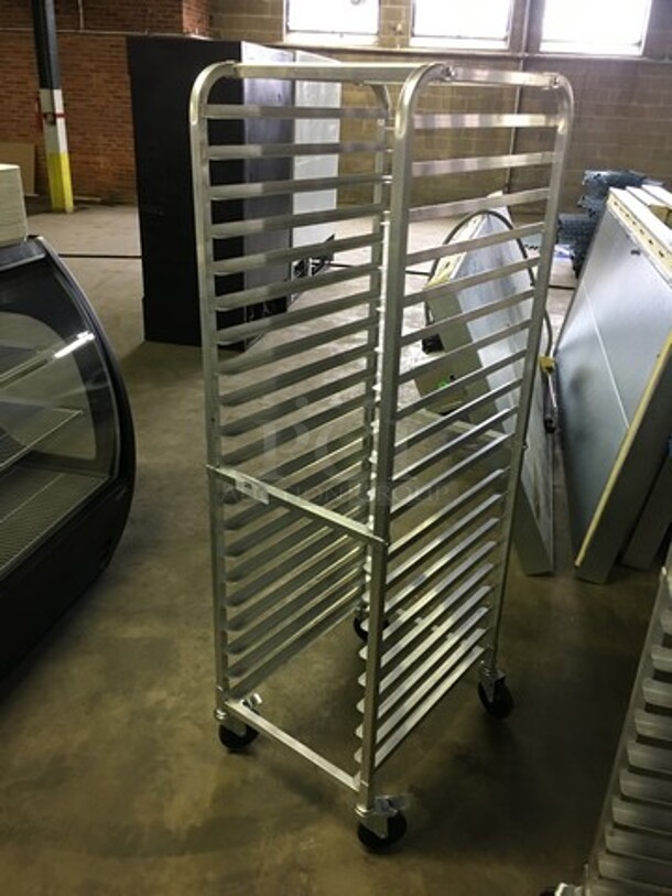NEW! OUT OF THE BOX! Winco Commercial Pan Transport Rack!  On Casters! - Image 2 of 4