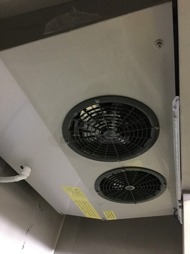 FANTASTIC! LATE MODEL Artic Air Commercial 2 Door Reach In Refrigerator Merchandiser! With Racks! All Stainless Steel! Model AGR49 Serial S829067! 115V! On Casters! Working When Removed! - Image 7 of 10