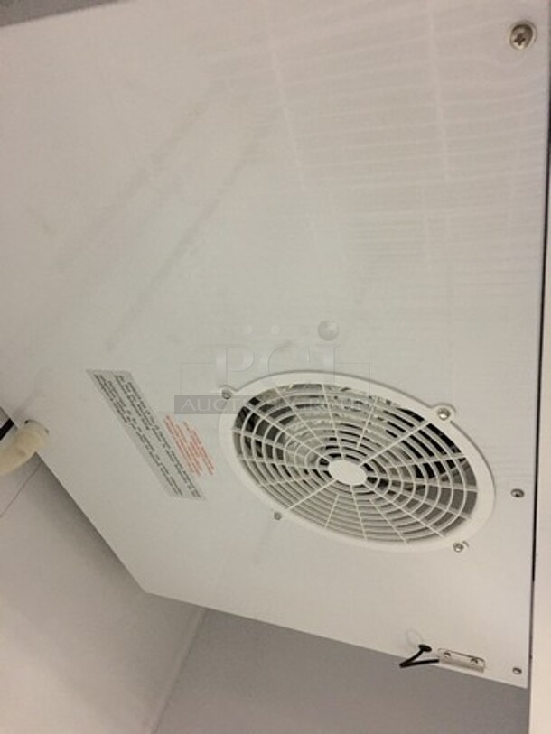 FAB! LATE MODEL Artic Air Commercial 2 Door Reach In Refrigerator! With Poly Coated Racks! All Stainless Steel! Model AR49EZ Serial H8106763! 115V! On Casters! Working When Removed! - Image 7 of 10