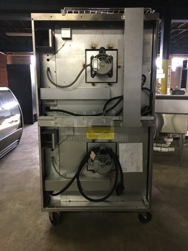 GREAT! LATE MODEL Garland Commercial Electric Powered Double Deck Convection Oven! With View Through Doors! All Stainless Steel! Model MCOES10S Serial 1505230001006! 208V 3Phase! On Casters! 2 X Your Bid! Makes One Unit! Working When Removed! Please Call Or Text 646-245-6779 For Video! - Image 3 of 11