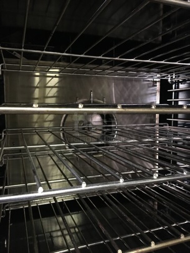 GREAT! LATE MODEL Garland Commercial Electric Powered Double Deck Convection Oven! With View Through Doors! All Stainless Steel! Model MCOES10S Serial 1505230001006! 208V 3Phase! On Casters! 2 X Your Bid! Makes One Unit! Working When Removed! Please Call Or Text 646-245-6779 For Video! - Image 8 of 11