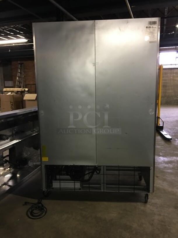 GREAT! LATE MODEL Artic Air Commercial 2 Door Reach In Refrigerator! With Poly Coated Racks! All Stainless Steel! Model AR49E Serial H7137792! 115V! Working When Removed! - Image 3 of 10