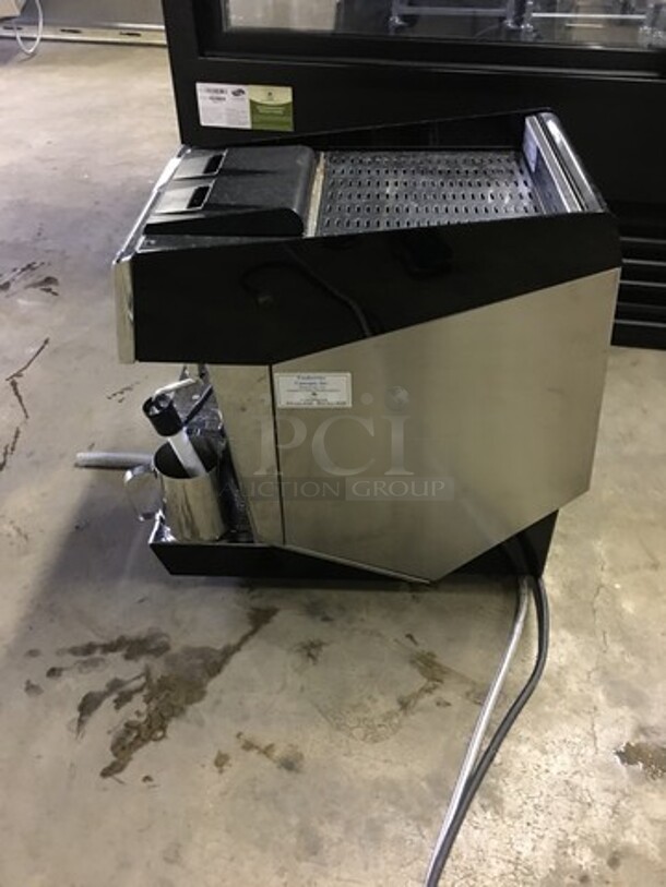WOW! LATE MODEL! UNIC  Pony Edition Commercial Countertop Espresso Machine! With Steam Wand! All Stainless Steel! Working When Removed! 1 Phase! - Image 3 of 8