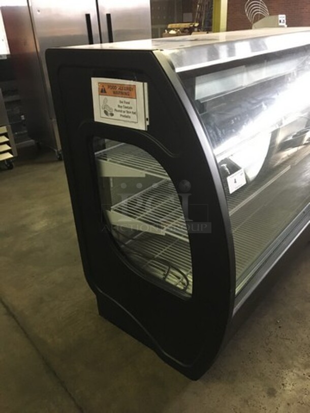 NICE! LATE MODEL 2018 Fogel Commercial Refrigerated Deli/Bakery Display Case! With Curved Front Glass! With 2 Sliding Rear Doors! Model ELITE6PFUS Serial 180517578! 115V 1Phase! Working When Removed! - Image 2 of 10
