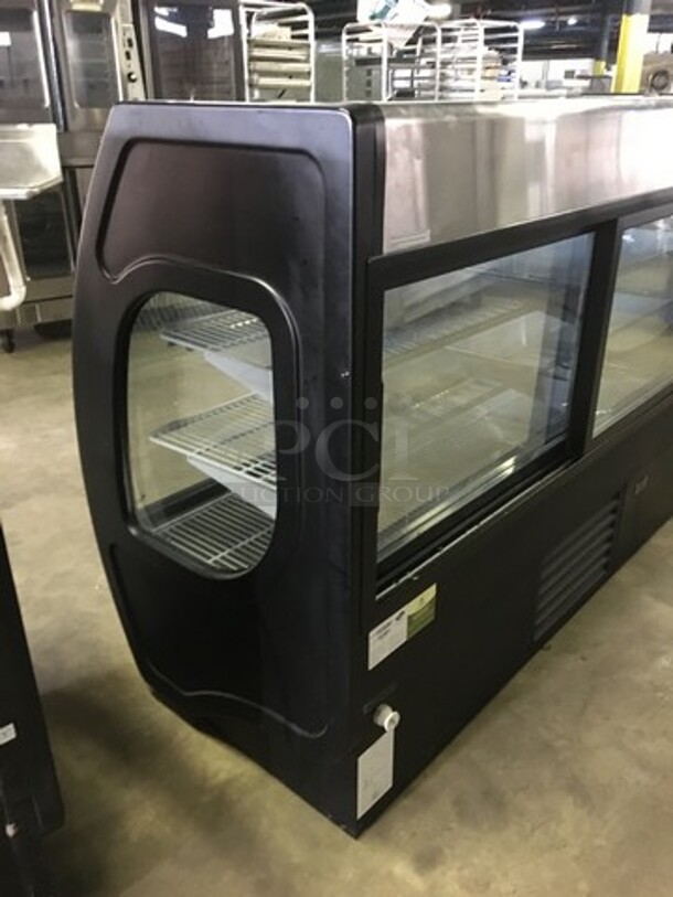 NICE! LATE MODEL 2018 Fogel Commercial Refrigerated Deli/Bakery Display Case! With Curved Front Glass! With 2 Sliding Rear Doors! Model ELITE6PFUS Serial 180517578! 115V 1Phase! Working When Removed! - Image 3 of 10