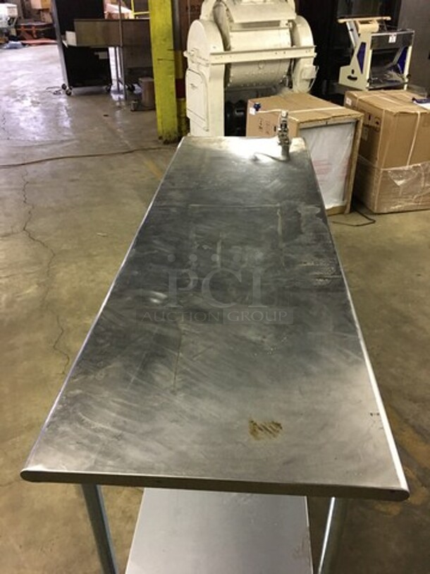 Royal Commercial Work/Prep Table! With Underneath Storage Space! With Bottle Opener Attachment! All Stainless Steel! On Casters!  - Image 5 of 9