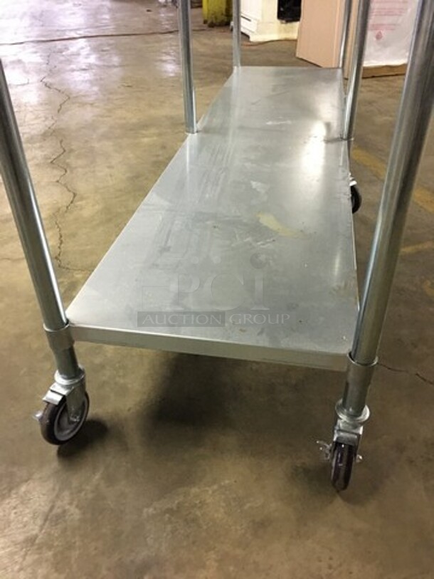 Royal Commercial Work/Prep Table! With Underneath Storage Space! With Bottle Opener Attachment! All Stainless Steel! On Casters!  - Image 6 of 9