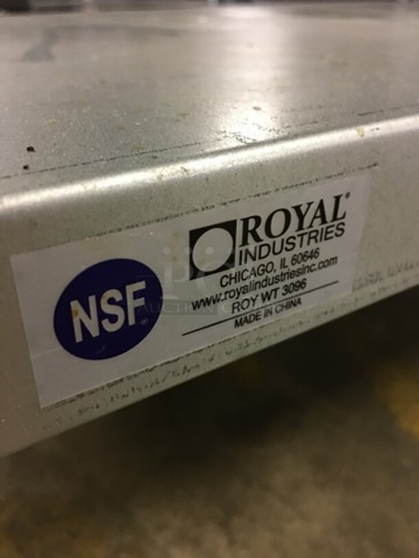 Royal Commercial Work/Prep Table! With Underneath Storage Space! With Bottle Opener Attachment! All Stainless Steel! On Casters!  - Image 9 of 9