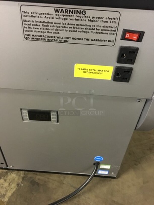 SWEET! LATE MODEL 2018 Fogel Commercial Refrigerated Deli/Bakery Display Case! With Curved Front Glass! With 2 Sliding Rear Doors! Model ELITE4PFUS Serial 1807106786! 115V 1Phase! Working When Removed! - Image 8 of 9
