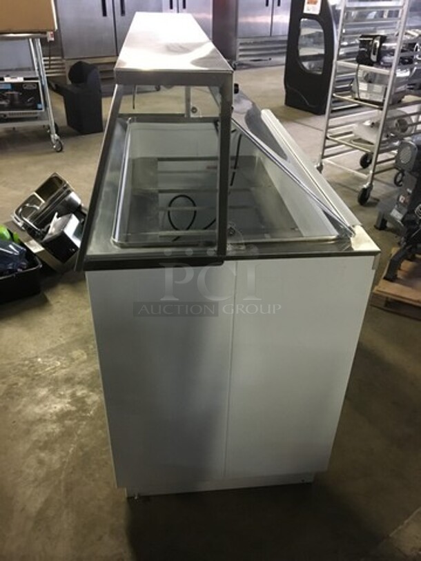 FAB! LATE MODEL 2019! Global Commercial Gelato Ice Cream Dipping Cabinet! With Slanted Front Glass! Model KDC47! 115V! Working When Removed! - Image 2 of 8