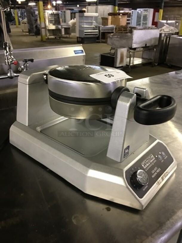NICE! LATE MODEL Waring Commercial Countertop Gelato Panini Press Machine! Model WICSP180! 120V! Working When Removed! - Image 3 of 8